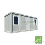 Image du produit : Bungalow en kit de chantier - 6 m - Blanc